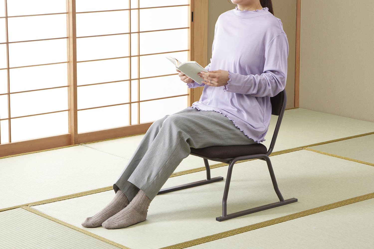 Amazon｜パール金属 高座イス パイプ 積み重ね メッシュ ブラウン N